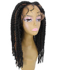Lika Black and Brown Dreadlock Braid Synthetic Wig