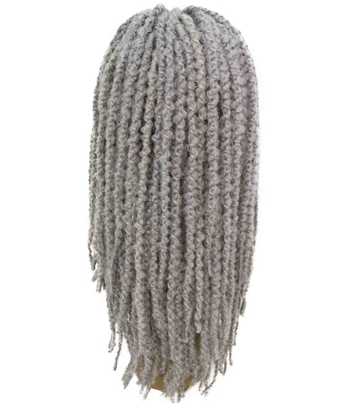 Lika Light Grey Dreadlock Braid Synthetic Wig