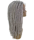 Lika Light Grey Dreadlock Braid Synthetic Wig