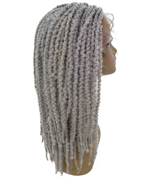 Lika Light Grey Dreadlock Braid Synthetic Wig
