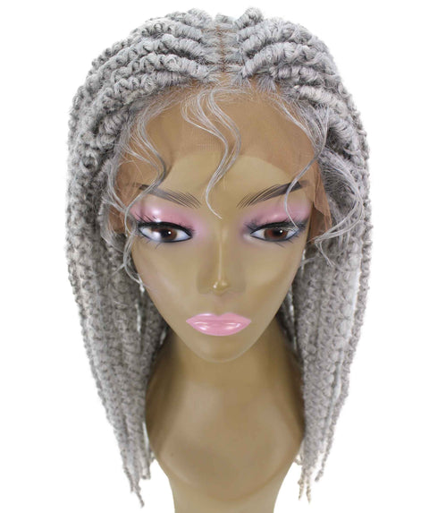 Lika Light Grey Dreadlock Braid Synthetic Wig