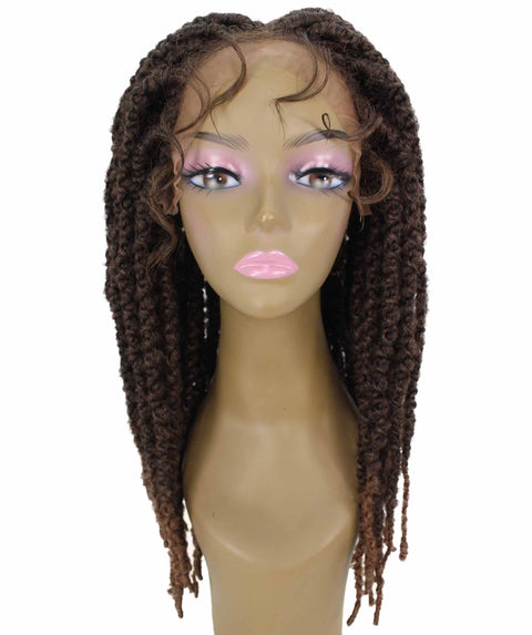Lika Light Brown Dreadlock Braid Synthetic Wig