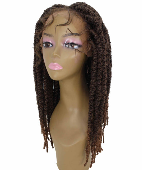 Lika Light Brown Dreadlock Braid Synthetic Wig