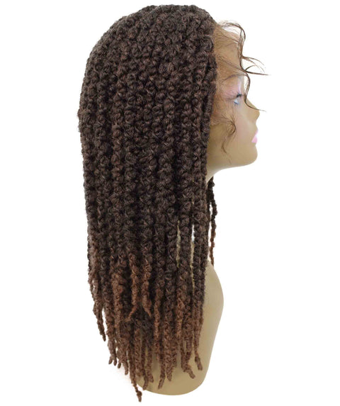 Lika Light Brown Dreadlock Braid Synthetic Wig