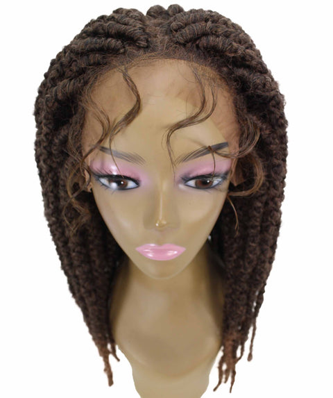 Lika Light Brown Dreadlock Braid Synthetic Wig