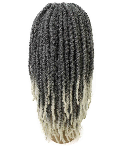 Lika White Ombre Dreadlock Braid Synthetic Wig