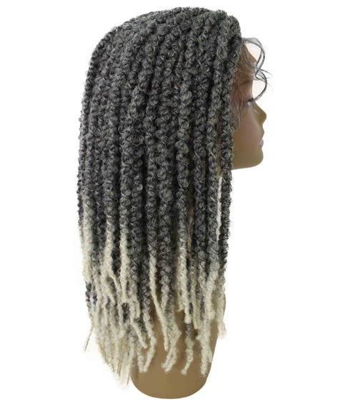 Lika White Ombre Dreadlock Braid Synthetic Wig
