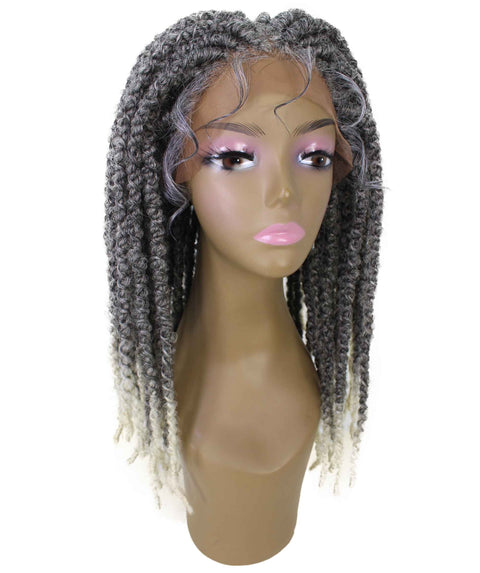 Lika White Ombre Dreadlock Braid Synthetic Wig