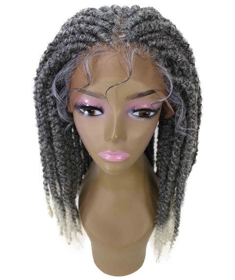 Lika White Ombre Dreadlock Braid Synthetic Wig