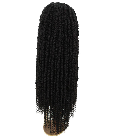 Esosa Natural Black Twisted Braid Synthetic Wig