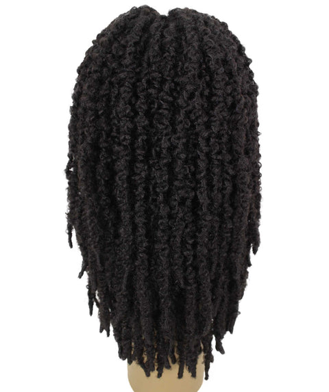 Vasuda Dark Brown Box Braids Lace Wig