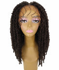 Vasuda Medium Brown Box Braids Lace Wig 