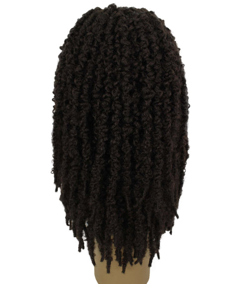 Vasuda Medium Brown Box Braids Lace Wig 