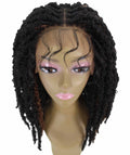 Vasuda Black and Brown Box Braids Lace Wig