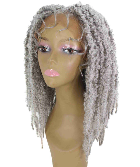 Vasuda Light Grey Box Braids Lace Wig