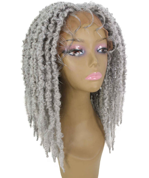 Vasuda Light Grey Box Braids Lace Wig