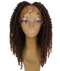 Vasuda Light Brown Box Braids Lace Wig