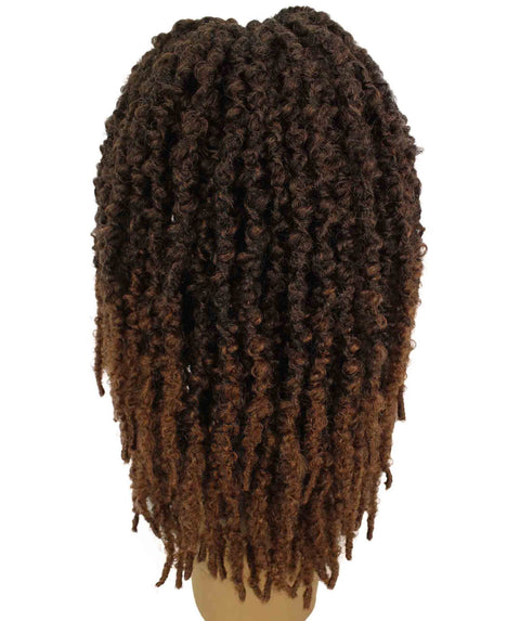 Vasuda Light Brown Box Braids Lace Wig