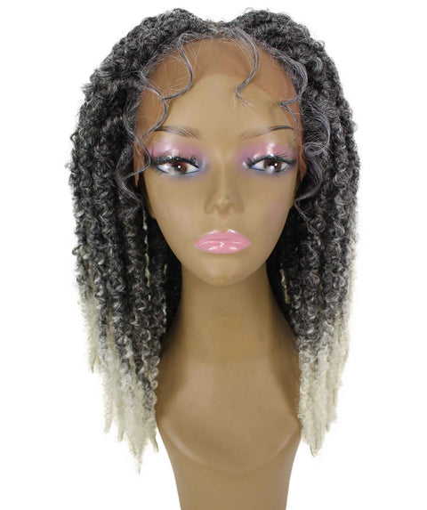 Vasuda White Ombre Box Braids Lace Wig