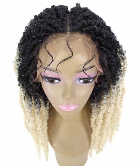 Vasuda Blonde Ombre Box Braids Lace Wig