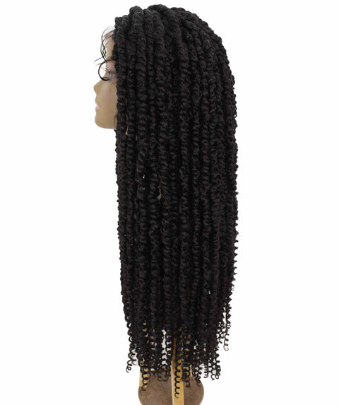 Esosa Natural Black Twisted Braid Synthetic Wig