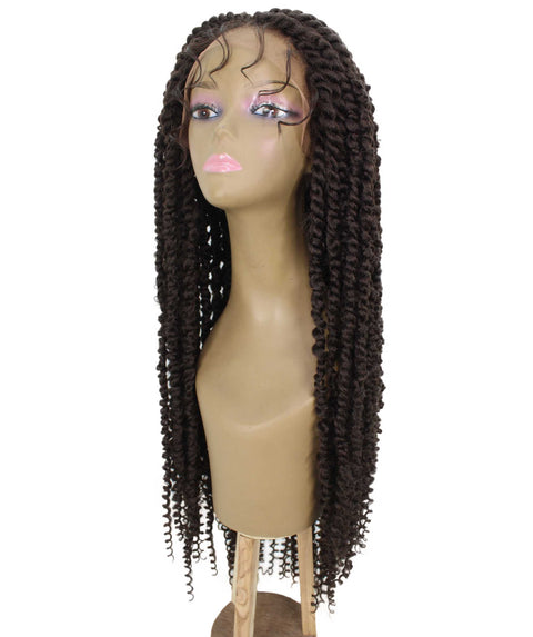 Esosa Medium Brown Twisted Braid Synthetic Wig 