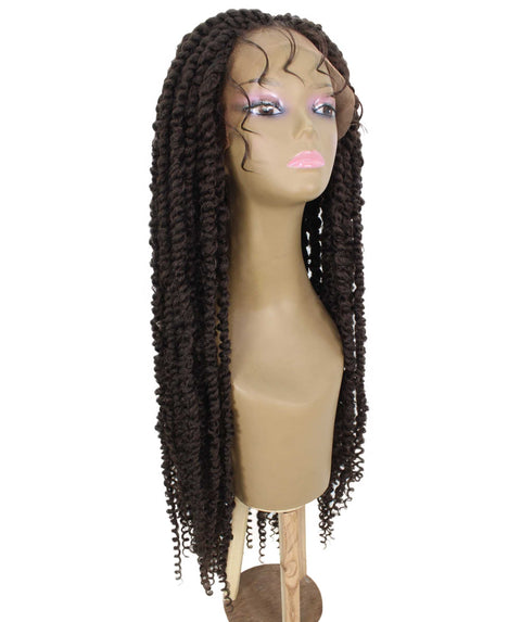 Esosa Medium Brown Twisted Braid Synthetic Wig 
