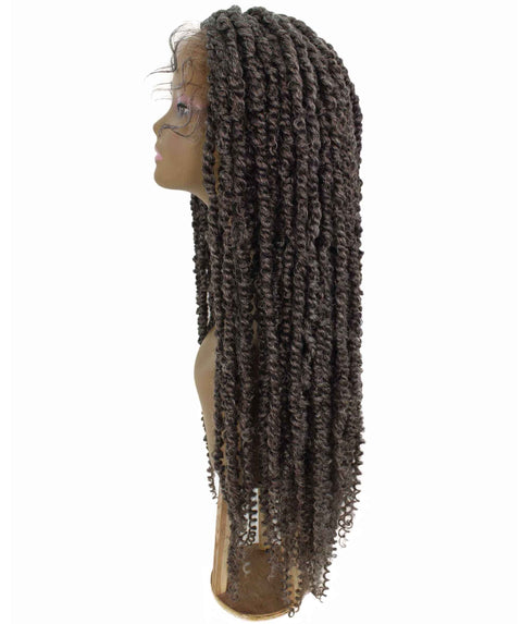 Esosa Deep Grey Twisted Braid Synthetic Wig