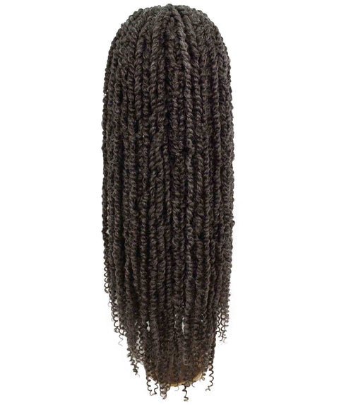 Esosa Deep Grey Twisted Braid Synthetic Wig