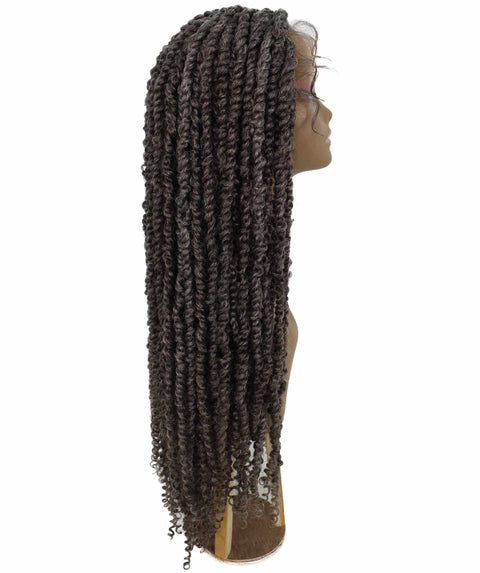 Esosa Deep Grey Twisted Braid Synthetic Wig