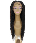 Esosa Black and Brown Twisted Braid Synthetic Wig