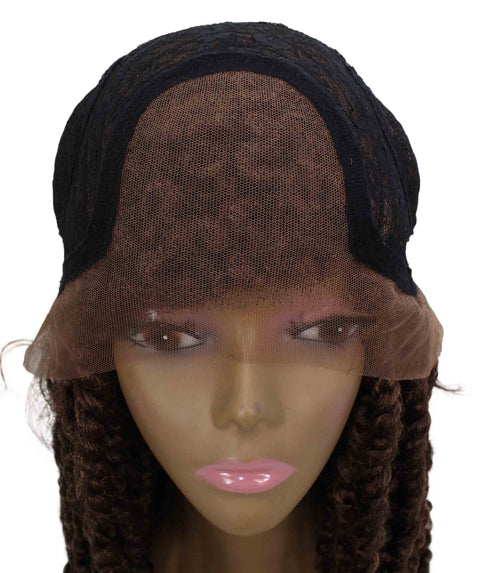 Virgin Human Fertilizer Braided Glueless Lace Front Wigs