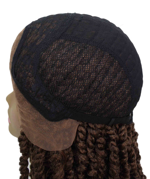 Virgin Human Fertilizer Braided Glueless Lace Front Wigs