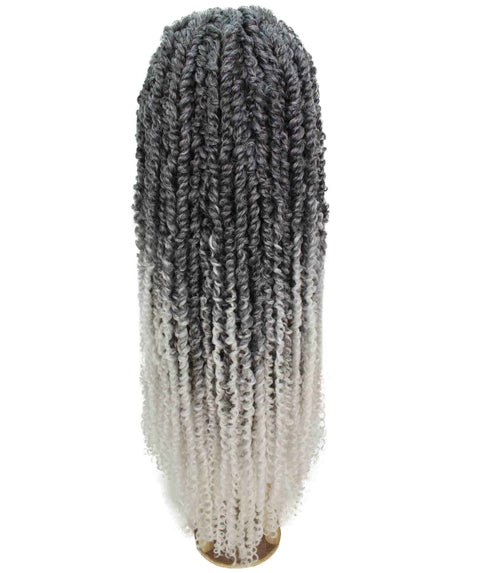 Esosa White Ombre Twisted Braid Synthetic Wig