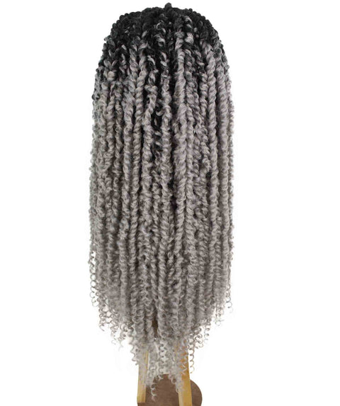 Esosa light grey ombre Twisted Braid Synthetic Wig