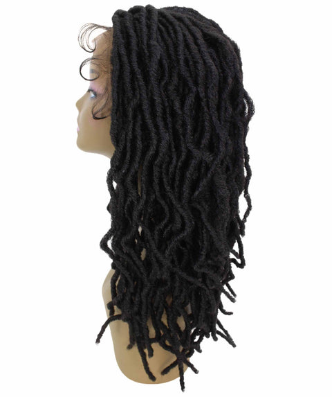 Dara Natural Black Box Braids Lace Wig