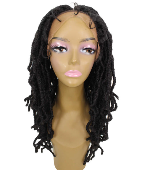 Dara Dark Brown Box Braids Lace Wig