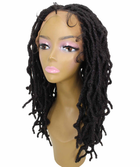 Dara Dark Brown Box Braids Lace Wig