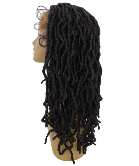 Dara Dark Brown Box Braids Lace Wig