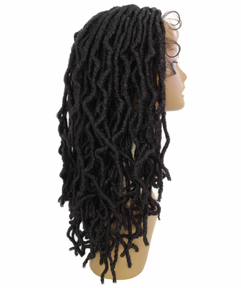 Dara Dark Brown Box Braids Lace Wig
