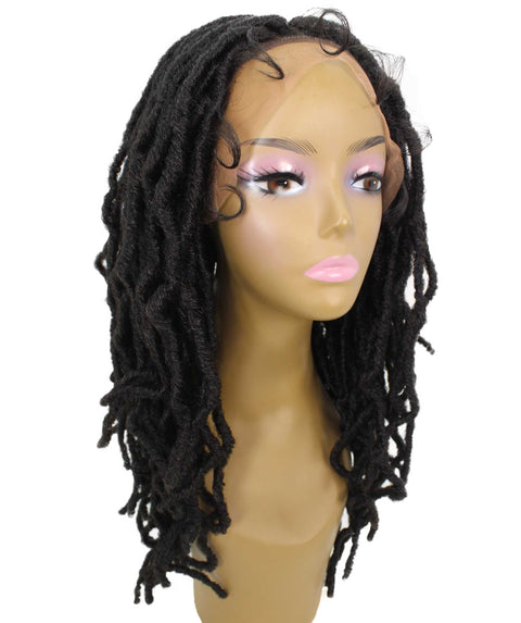 Dara Dark Brown Box Braids Lace Wig