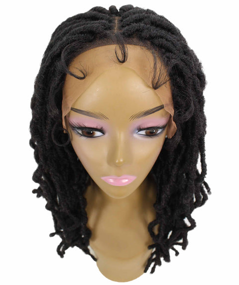 Dara Dark Brown Box Braids Lace Wig