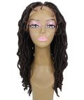 Dara Medium Brown Box Braids Lace Wig