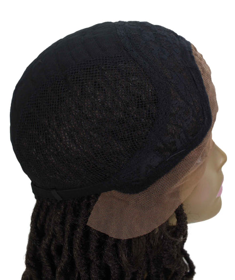 Remy Pink Human Hair Braided Honey Blonde Lace Front Wigs