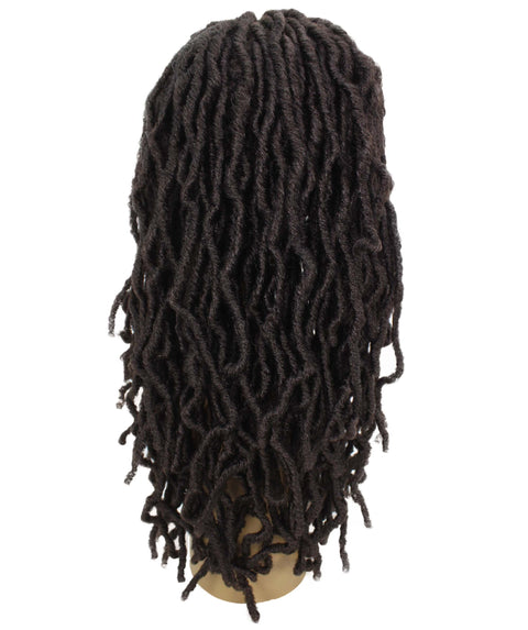 Dara Medium Brown Box Braids Lace Wig
