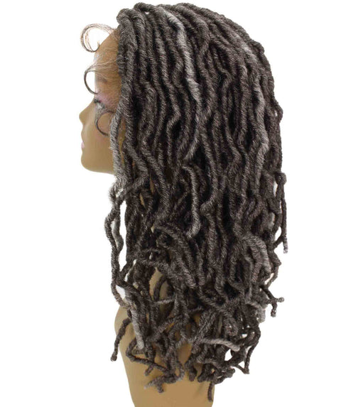 Dara Deep Grey Box Braids Lace Wig
