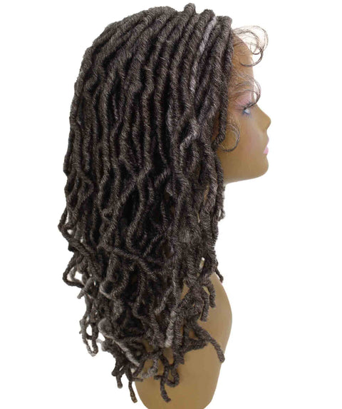Dara Deep Grey Box Braids Lace Wig