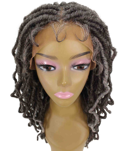 Dara Deep Grey Box Braids Lace Wig