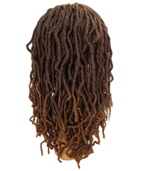Dara Black with Medium Brown Box Braids Lace Wig