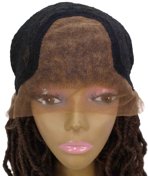 Remy Pink Human Hair Braided Honey Blonde Lace Front Wigs